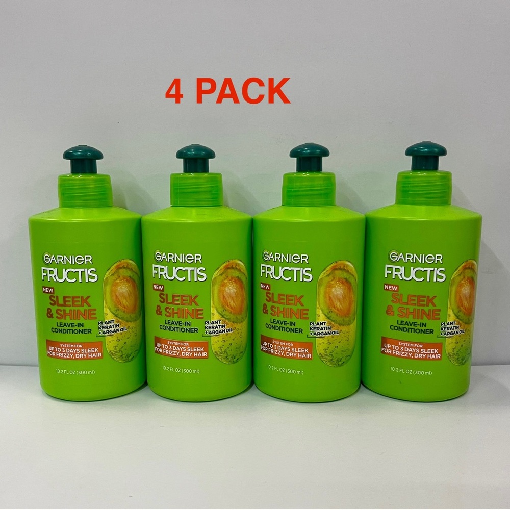 Garnier Fructis Sleek & Shine Intensely Smooth Leave-In Conditioning Cream 4PACK